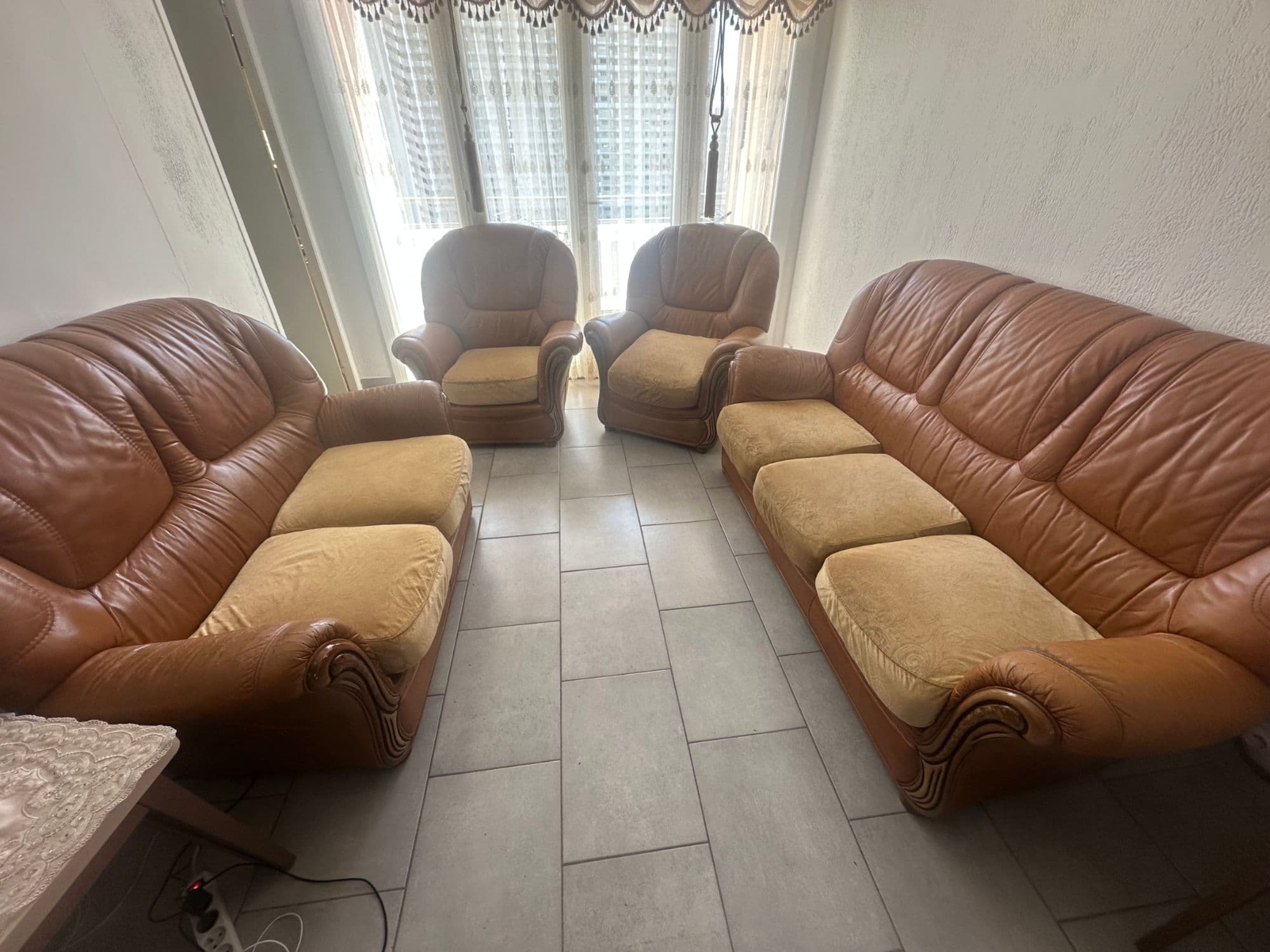 Canapés Cuir Marron