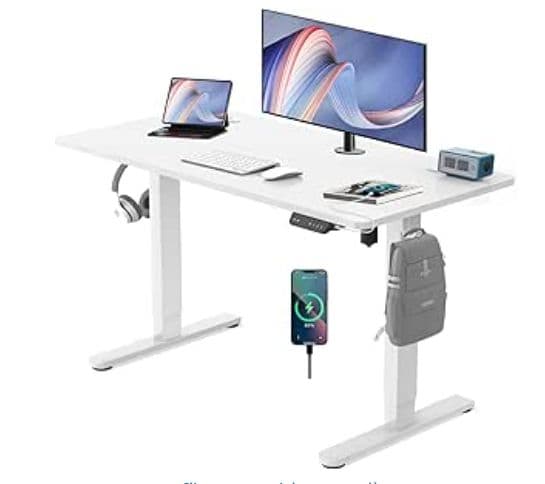 Bureau Assis Debout Bland - 120×80cm