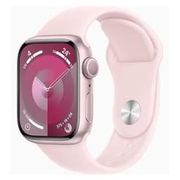 Apple Watch Series 9 GPS - Boîtier Aluminium 41 mm Rose - Bracelet S/M