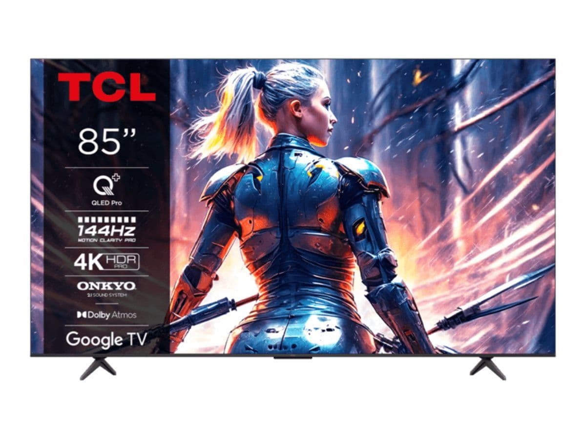 TCL 55T8B - 55" - T8B Series TV LCD rétro-éclairée par LED - QLED Pro - Smart TV - Google TV - 4K UHD (2160p) 3840 x 2160 - HDR - Quantum Dot - titane...