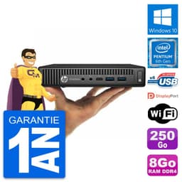 Ultra Mini PC HP 800 G2 DM Intel G4400T RAM 8Go Disque Dur 250Go Windows 10 Wifi