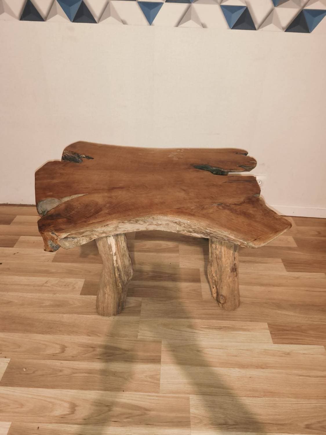 Table basse en chaîne massif