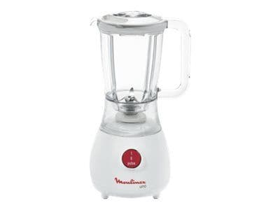 Moulinex Uno LM2201B1 - Bol mixeur blender - 1.25 litres - 350 Watt - blanc/rouge