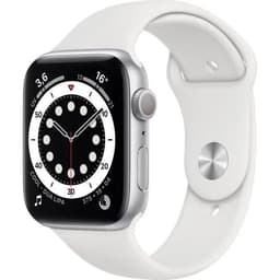 Apple Watch Series 6 Gps - 44mm Boîtier Aluminium Argent - Bracelet Blanc (2020) - Reconditionné - Très Bon État