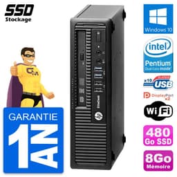 Mini PC HP EliteDesk 800 G1 USDT Intel G3220 RAM 8Go SSD 480Go Windows 10 Wifi