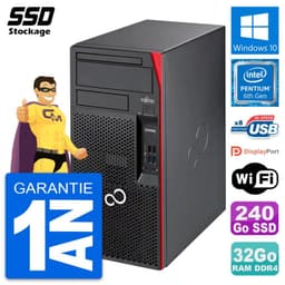 PC Tour Fujitsu Esprimo P557 MT Pentium G4400 RAM 32Go SSD 240Go Windows 10 Wifi