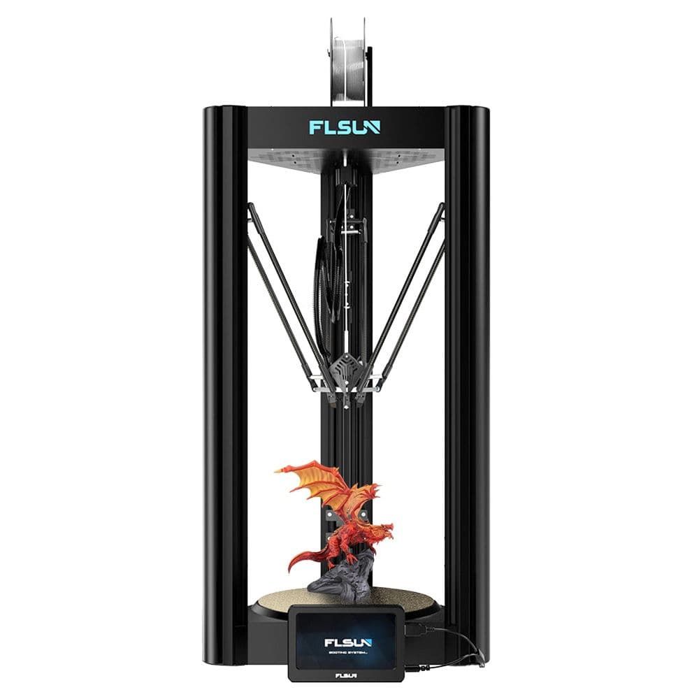 FLSUN V400 FDM Imprimante 3D, impression rapide 600 mm/s, nivellement automatique, extrudeuse à double entraînement, 300*300*410mm