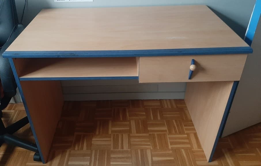 BUREAU enfant 1 tiroir + SURMEUBLE (3 niches) marque GAMI modèle DERBY