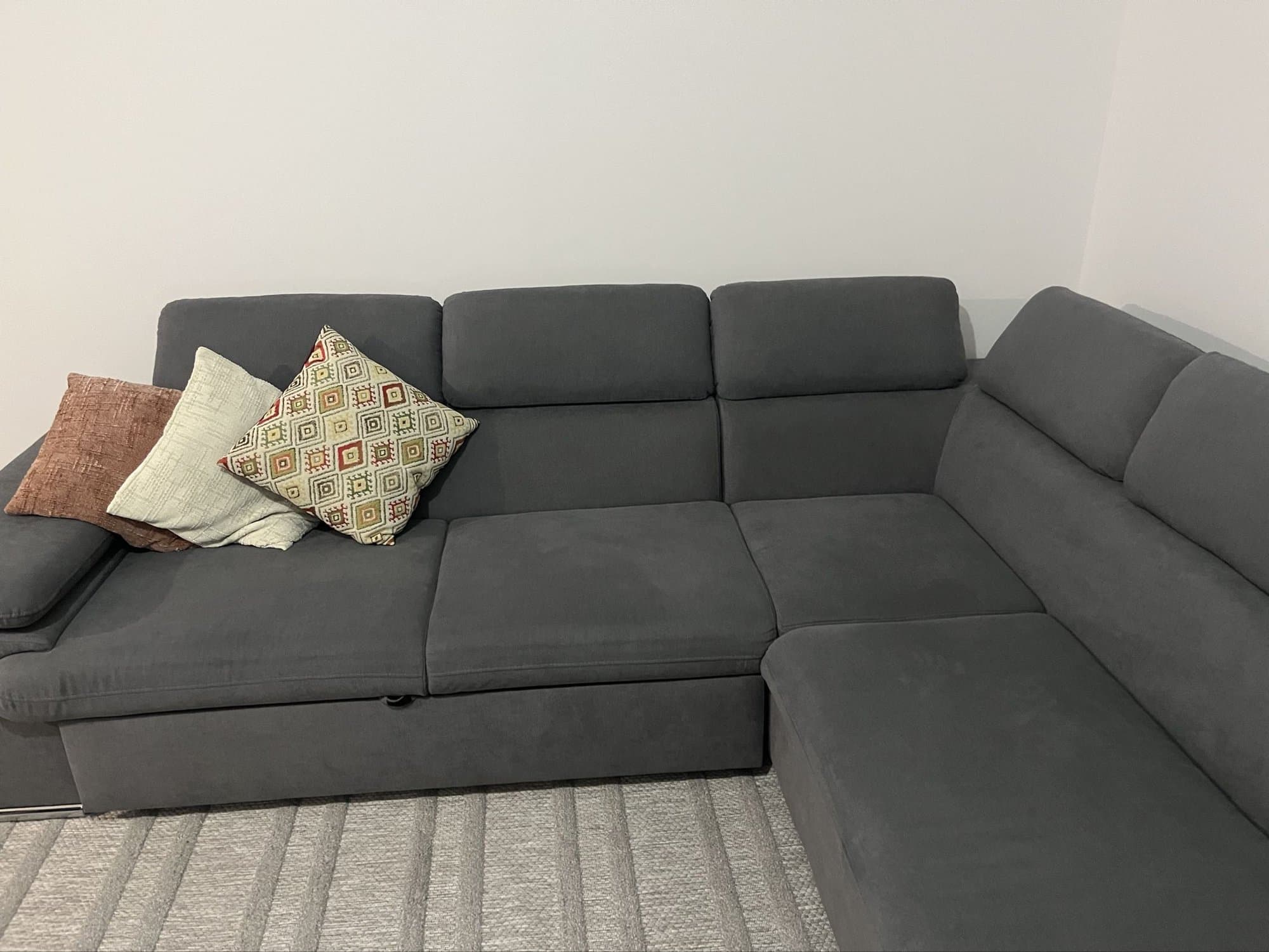 Canapé d¿angle droit convertible