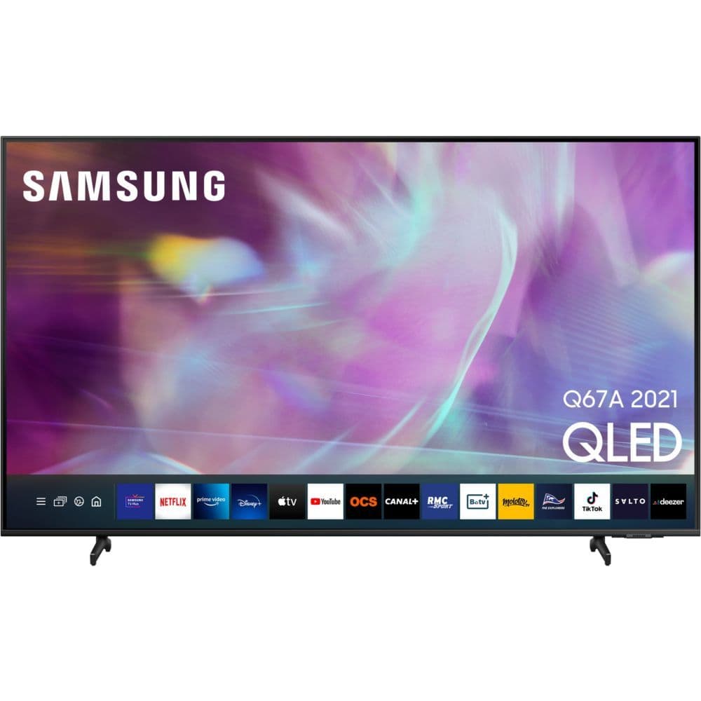 Samsung QE65Q67AAU - 65" Q67A Series TV LCD rétro-éclairée par LED - QLED - Smart TV - Tizen OS - 4K UHD (2160p) 3840 x 2160 - HDR - Quantum Dot - gris titan