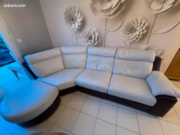 Canapé en cuir château d¿ax