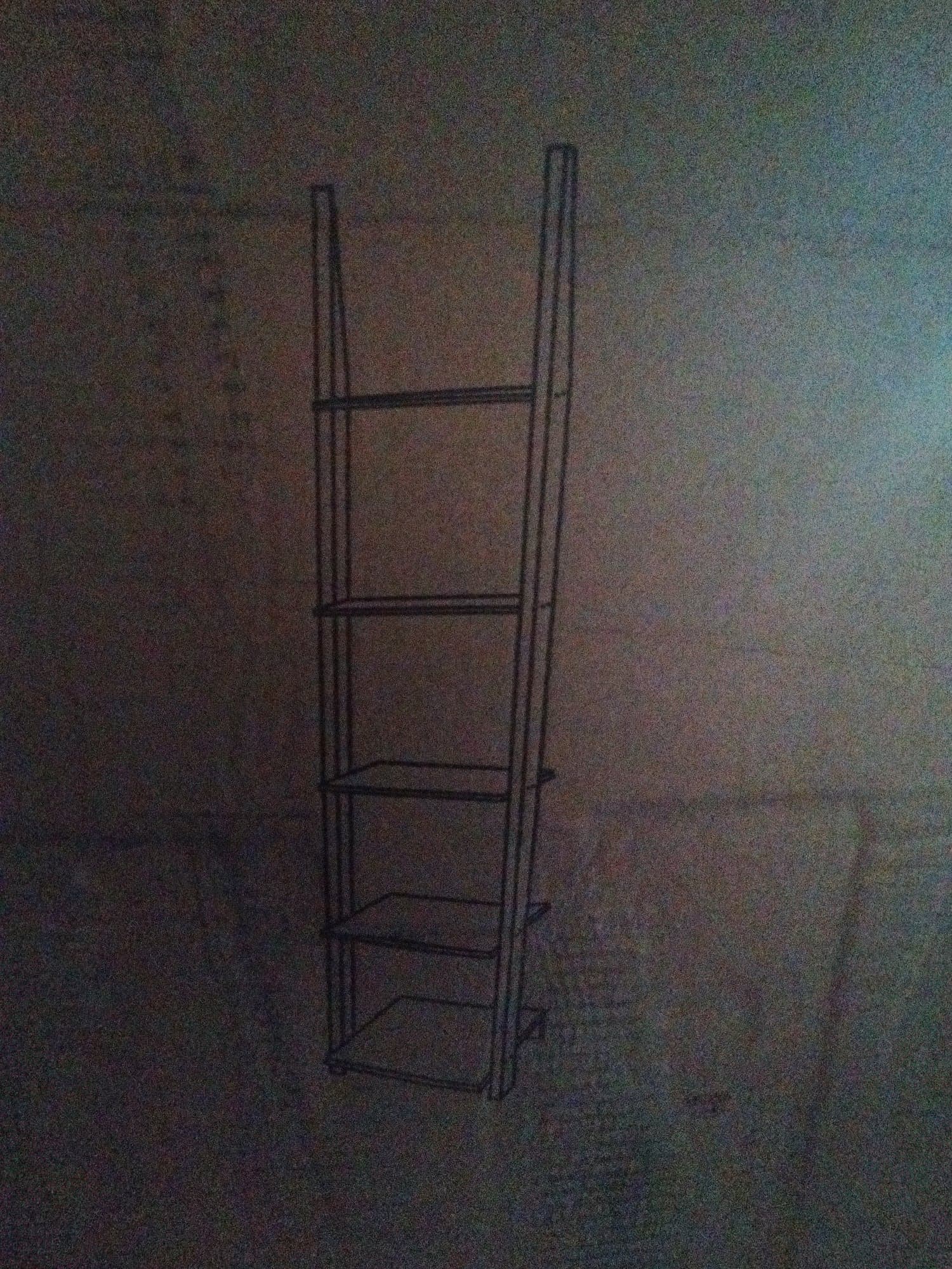 Étagère noire neuve à monter