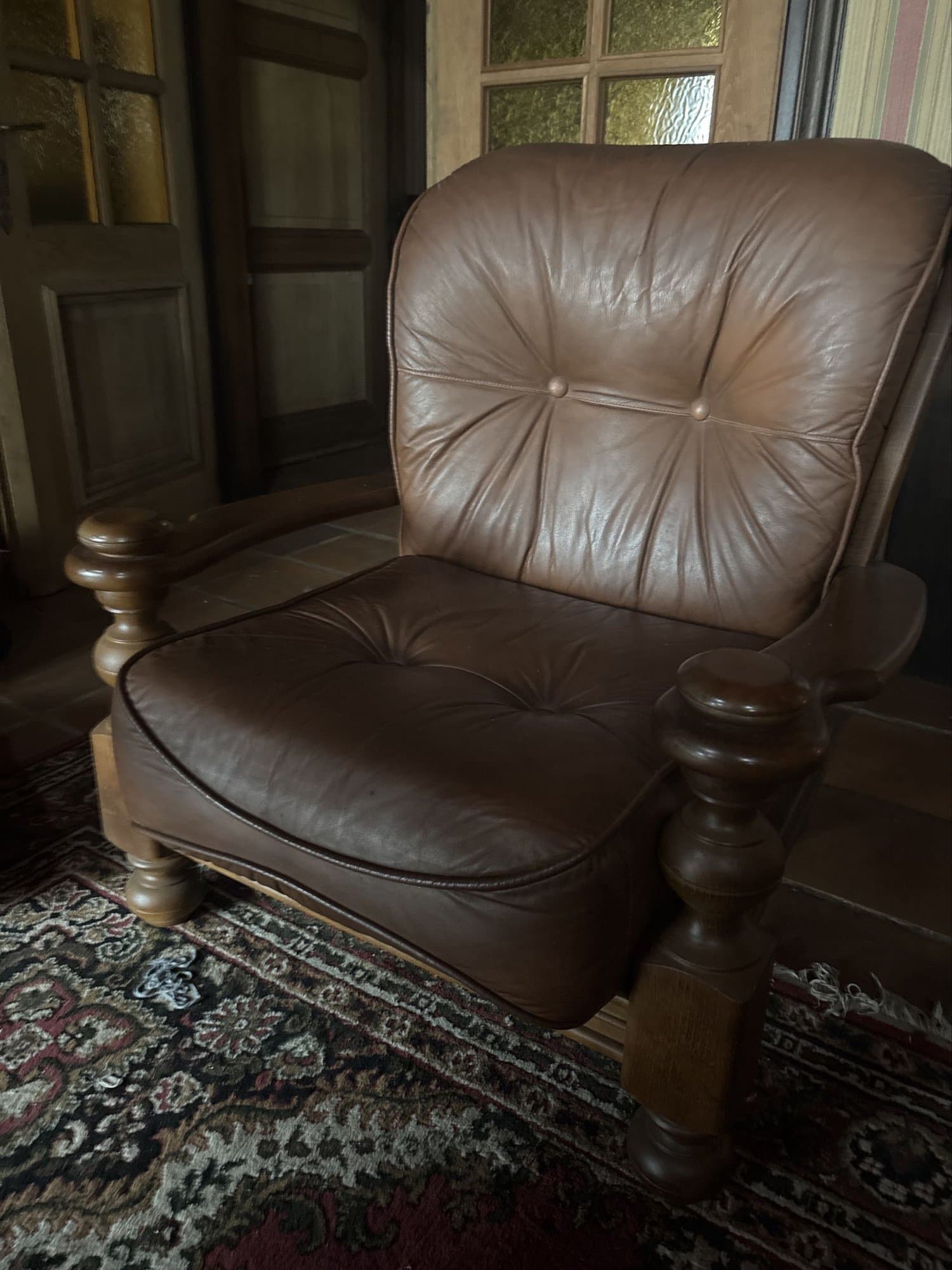 Ensemble de salon en cuir