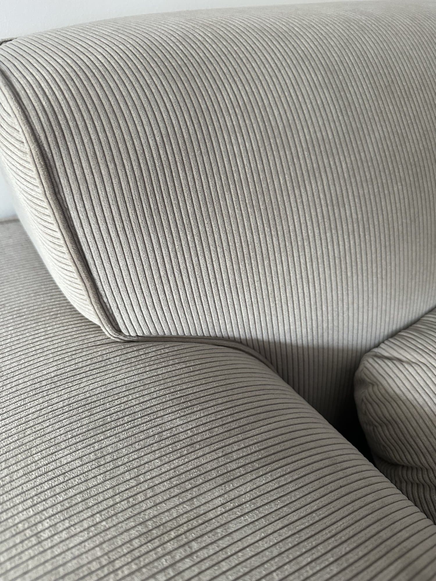 Canapé greige deux coussin deux place