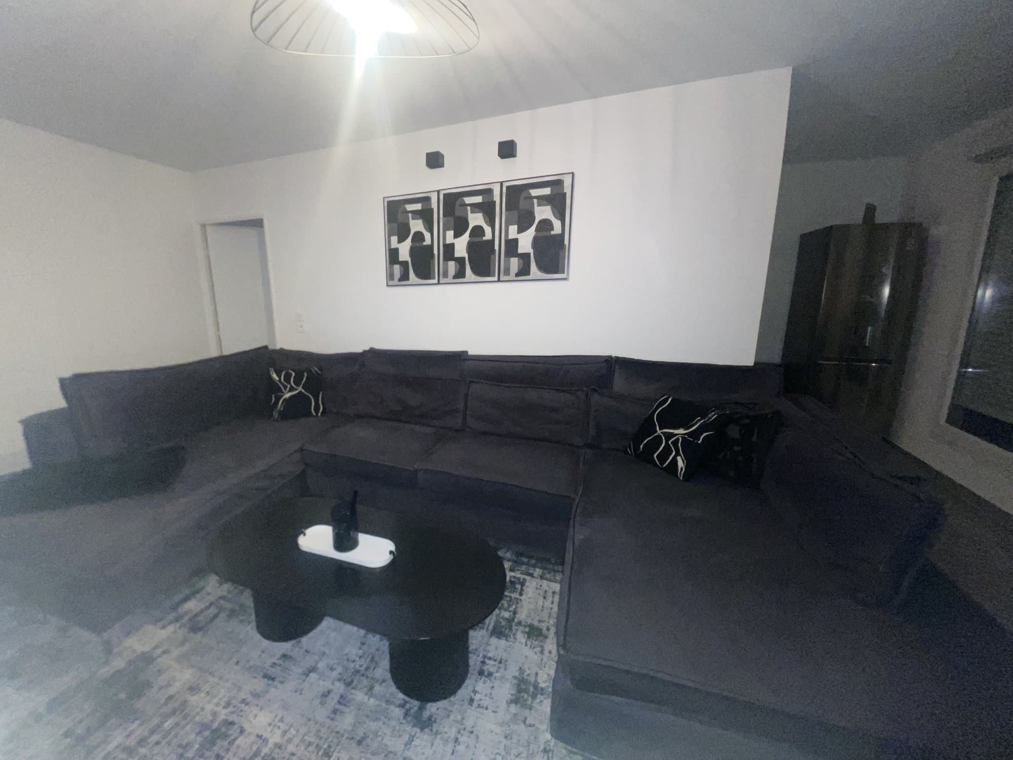 Canapé panoramique déhoussable et lavable