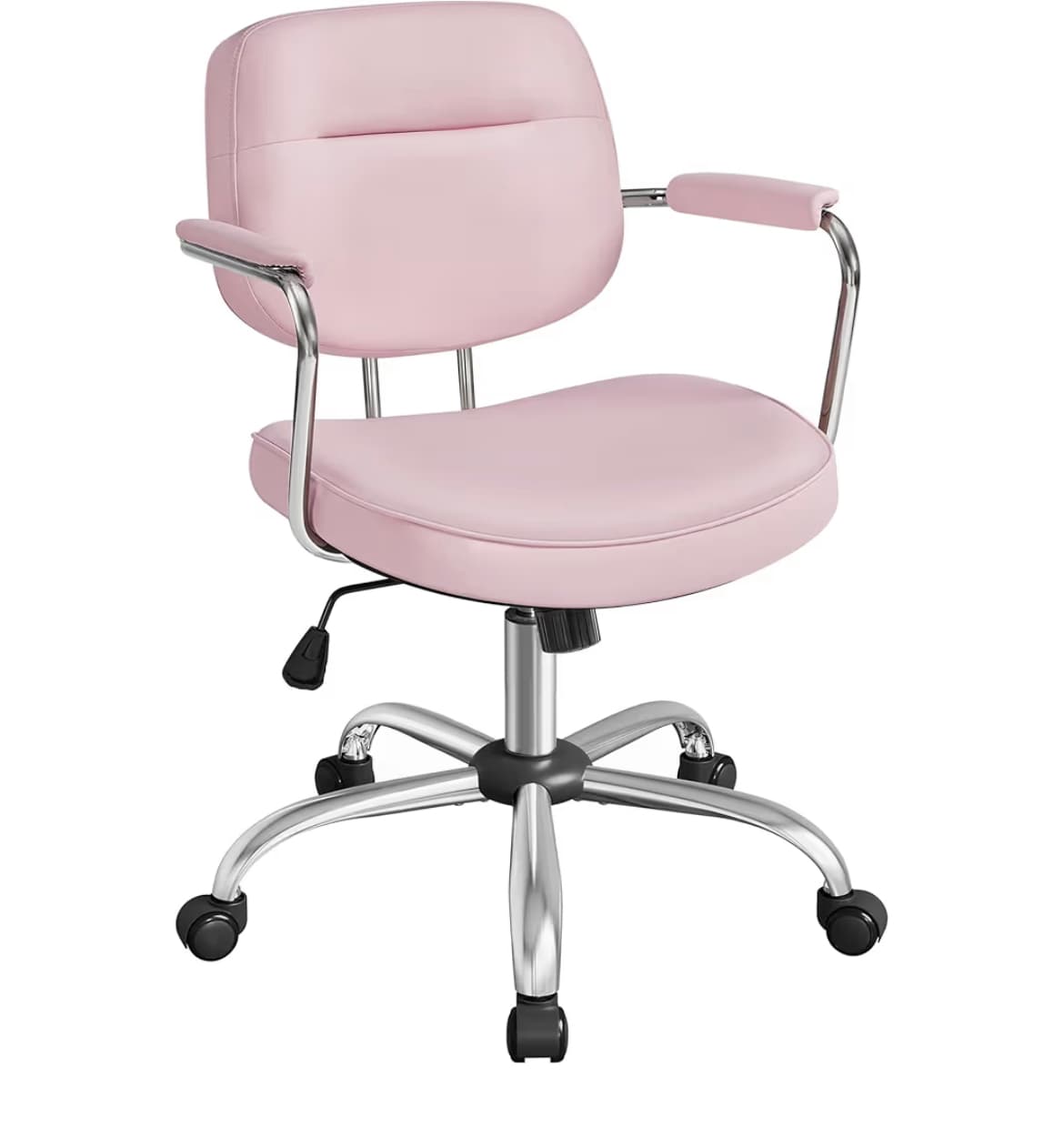 Chaise de Bureau Pivotante Rose Bonbon