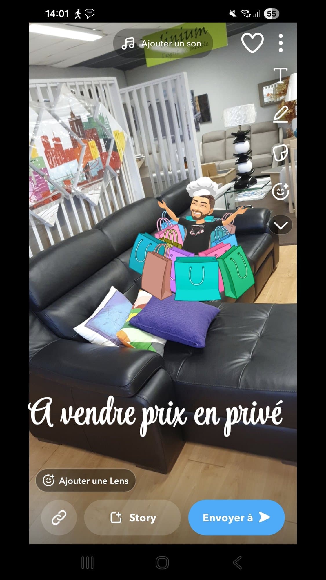 Pour canapé cuir noir angle avec un moteur prise usb .canapé état neuf année 2021 décembre magasin meuble cauchois yvetot véritable cuir.Et avec moteur pour un siège qui s'allonge