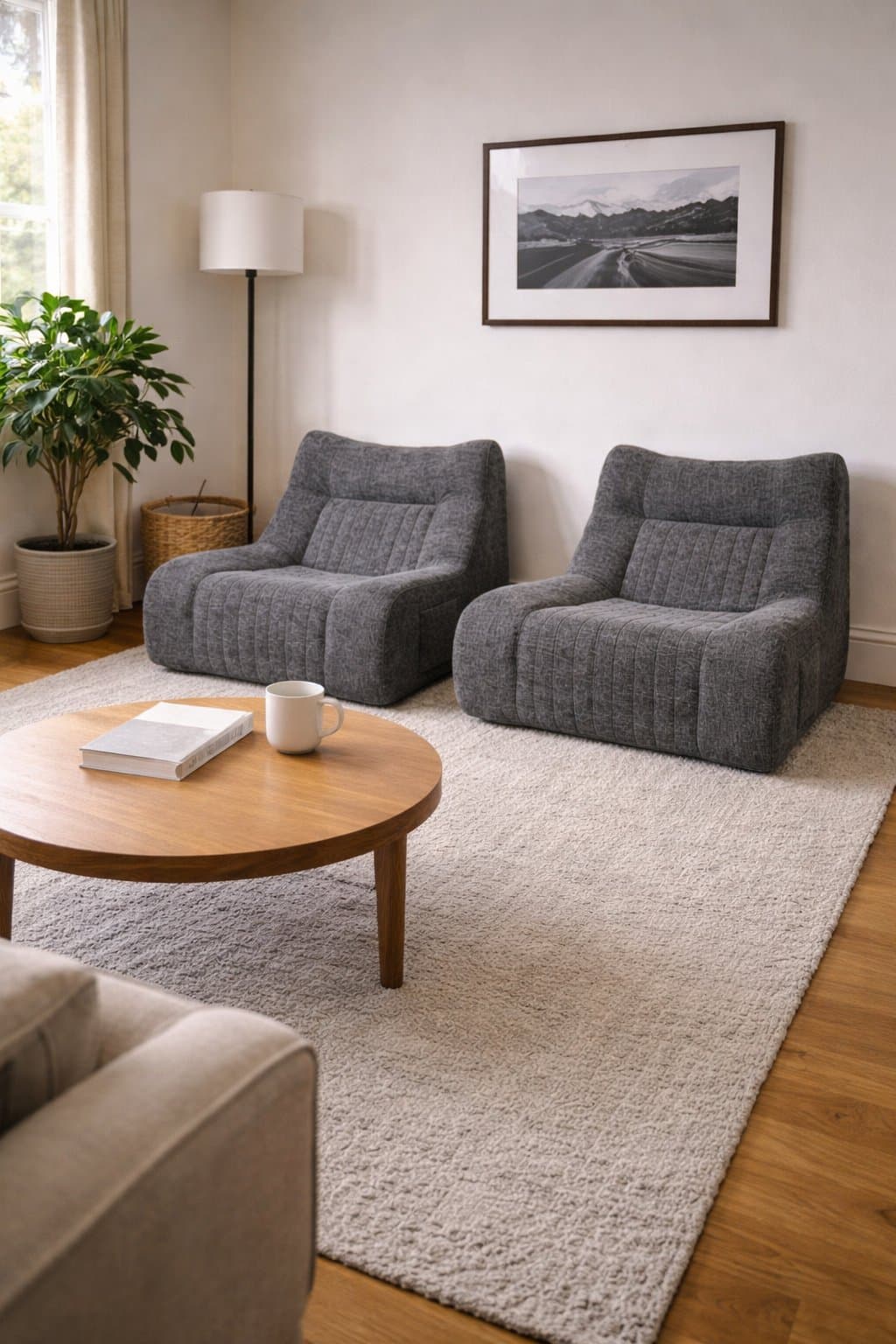 Fauteuil Lounge 1 place très confortable avec assise basse.