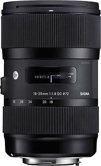 Sigma A 18-35 mm F1.8 DC HSM 72 mm Filtergewinde (Nikon F Anschluss) schwarz