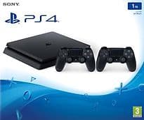 Sony Playstation 4 slim 1 TB [inkl. 2 Wireless Controller] schwarz