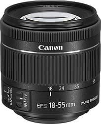 Canon EF-S 18-55 mm F4.0-5.6 IS STM 58 mm Filtergewinde (Canon EF-S Anschluss) schwarz