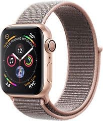 Apple Watch Series 4 40 mm Aluminiumgehäuse gold am Sport Loop sandrosa [Wi-Fi]