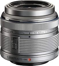 Olympus M.Zuiko Digital 14-42 mm F3.5-5.6 R II 37 mm Filtergewinde (Micro Four Thirds Anschluss) silber