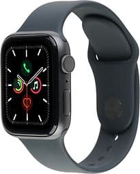Apple Watch Series 5 44 mm Aluminiumgehäuse space grau am Sportarmband schwarz [Wi-Fi]