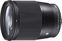 Sigma C 16 mm F1.4 DC DN 67 mm Filtergewinde (Sony E-mount Anschluss) schwarz