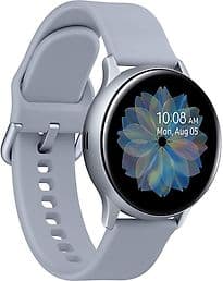 Samsung Galaxy Watch Active2 40 mm Aluminiumgehäuse silber am Sportarmband silver [Wi-Fi]