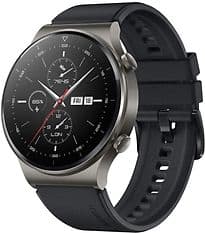 Huawei Watch GT 2 Pro 47 mm grau am Silikonarmband night black