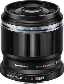 Olympus M.Zuiko Digital ED 30 mm F3.5 Macro 46 mm Filtergewinde (Micro Four Thirds Anschluss) schwarz