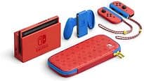 Nintendo Switch 32 GB [Mario Red & Blue Edition inkl. Controller Rot und Tragetasche, Konsole ohne Spiel] rot blau