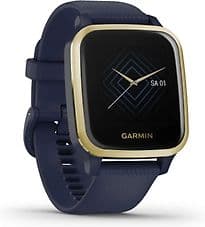 Garmin Venu Sq Music 40 mm gold am Silikonarmband blau [Wi-Fi]