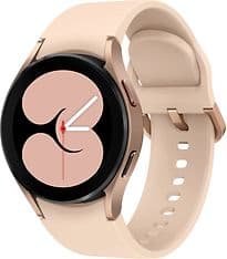 Samsung Galaxy Watch4 40 mm Aluminiumgehäuse pink gold am Silikonarmband pink gold [Wi-Fi + 4G]