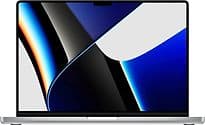 Apple MacBook Pro mit Touch ID 16.2 (Liquid Retina XDR Display) M1 Pro 16 GB RAM 1 TB SSD [Late 2021, englisches Tastaturlayout, QWERTY] silber