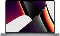 Apple MacBook Pro mit Touch ID 14.2 (Liquid Retina XDR Display) M1 Pro (10-Core CPU, 16-Core GPU) 16 GB RAM 1 TB SSD [Late 2021, englisches Tastaturlayout, QWERTY] space grau
