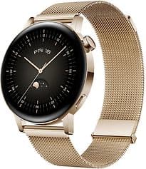 Huawei Watch GT 3 42 mm gold am Milanaise Armband gold