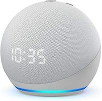 Amazon Echo Dot [4. Generation, mit Uhr] weiß