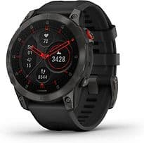 Garmin epix (Gen 2) 47 mm schwarz/schiefergrau Titan DLC am QuickFit Silikonarmband grau [Wi-Fi, Sapphire Edition]