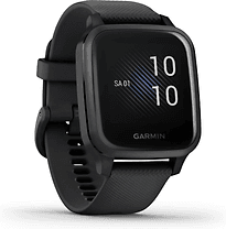 Garmin Venu Sq Music 40 mm schwarz am Silikonarmband schwarz [Wi-Fi]