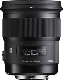 Sigma A 50 mm F1.4 DG HSM 77 mm Filtergewinde (Sony E-Mount) schwarz