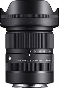Sigma C 18-50 mm F2.8 DC DN 55 mm Filtergewinde (Sony E-mount Anschluss) schwarz