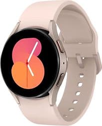 Samsung Galaxy Watch5 40 mm Aluminiumgehäuse pink gold am Sportarmband S/M pink gold [Wi-Fi + 4G]