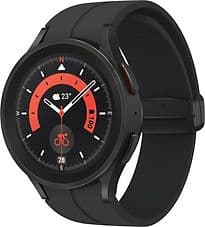 Samsung Galaxy Watch5 Pro 45 mm Titangehäuse black titanium am D-Buckle Sportarmband M/L graphite [Wi-Fi]