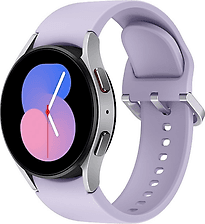 Samsung Galaxy Watch5 40 mm Aluminiumgehäuse silver am Sportarmband M/L purple [Wi-Fi]