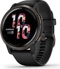 Garmin Venu 2 45 mm schwarz am Silikonarmband schwarz [Wi-Fi]