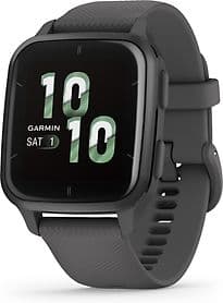 Garmin Venu Sq 2 40 mm schiefergrau am Silikonarmband schiefergrau