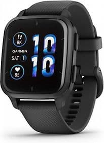 Garmin Venu Sq 2 Music 40 mm schwarz am Silikonarmband schiefergrau [Wi-Fi]
