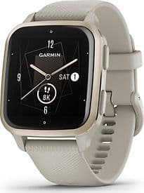 Garmin Venu Sq 2 Music 40 mm gold am Silikonarmband grau [Wi-Fi]
